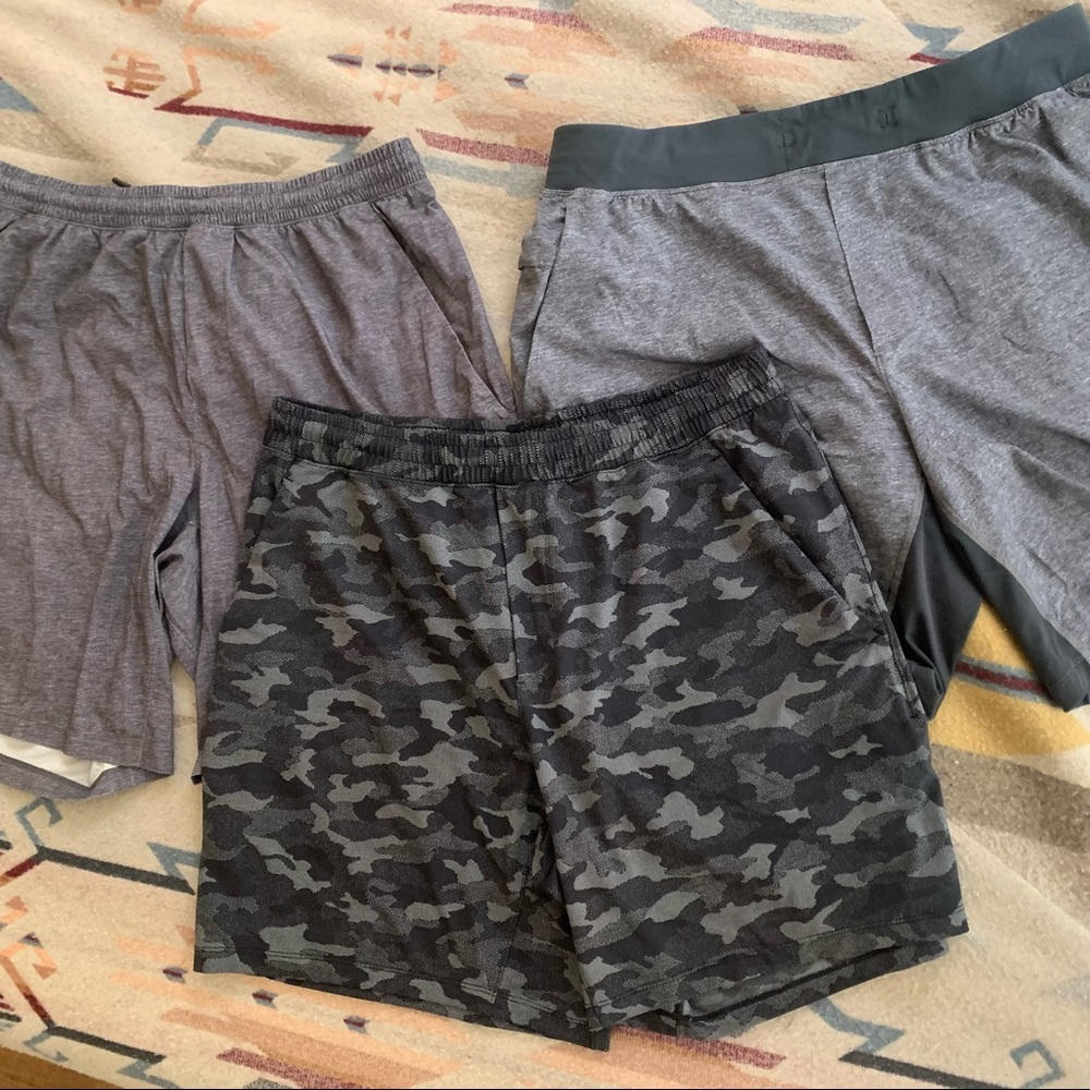 Lululemon athletic shorts with drawstring x 3 size XL